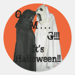 O . . . M . . . G! CLASSIC ROUND STICKER