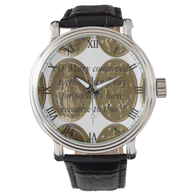 O Mary conceived without sin... Watch (Front)