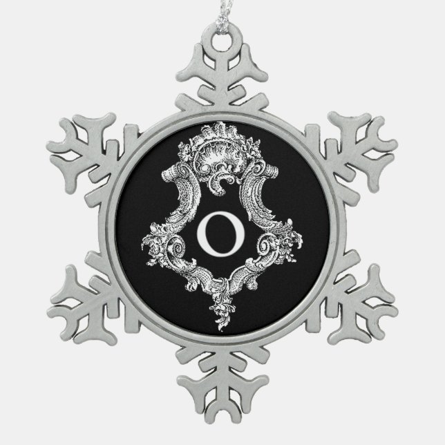 O Monogram Initial Ornament (Front)