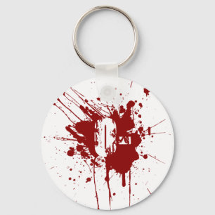 O Negative Blood Type Donation Vampire Zombie Key Ring