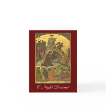 O Night Divine!  Christmas Nativity card