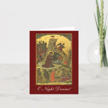 O Night Divine!  Christmas Nativity card