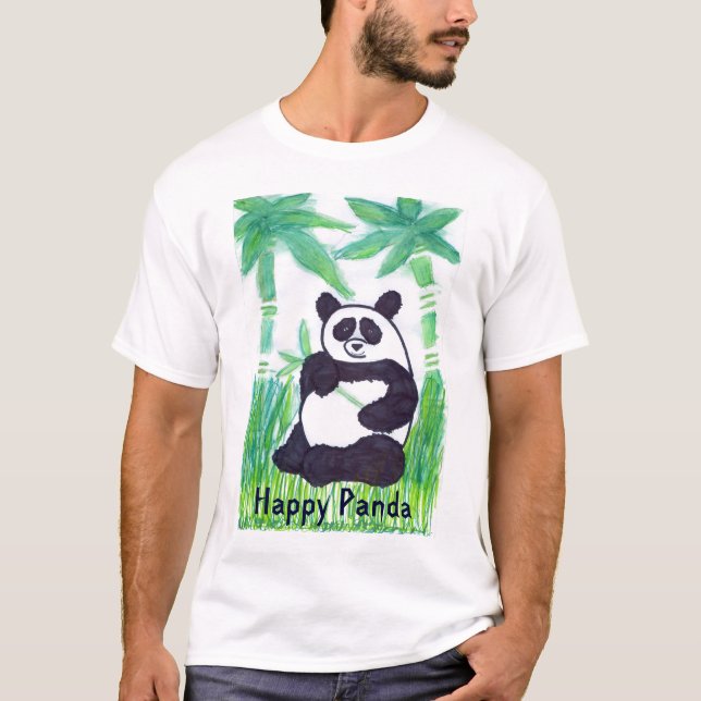 O.O. Happy Panda Men's T-Shirt (Front)