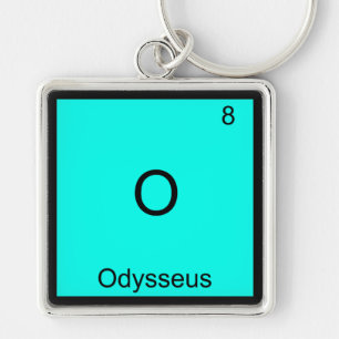O - Odysseus Funny Chemistry Element Symbol Tee Key Ring