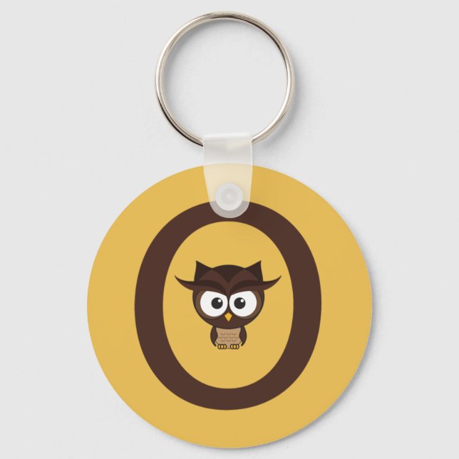 O - Owl Key Ring (Front)