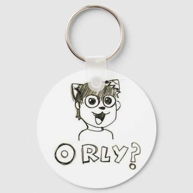 O RLY? KeyChain (Front)