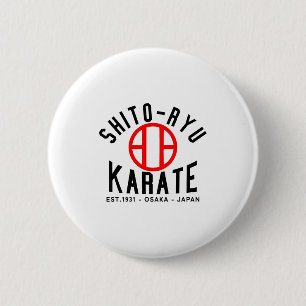 O-ryu Karate Japan Martial Arts  6 Cm Round Badge