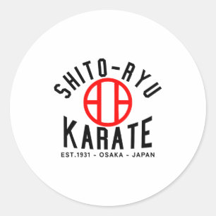 O-ryu Karate Japan Martial Arts  Classic Round Sticker