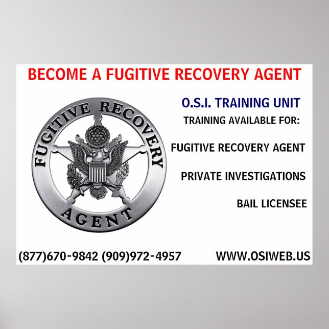 O.S.I. TRAINING UNIT POSTER (Front)