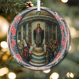O Sapientia Icon of Holy Wisdom Advent Metal Tree Decoration