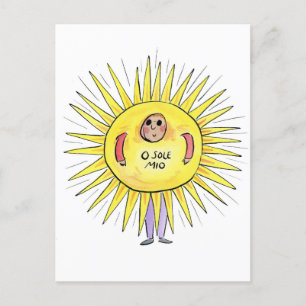 O sole mio postcard