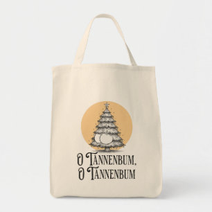 O Tannenbum Christmas tree butt bum funny tote Bag