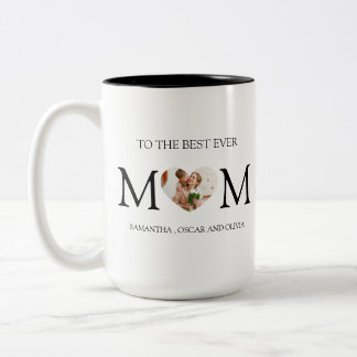o the Best Mum Photo Heart Mug – Personalised
