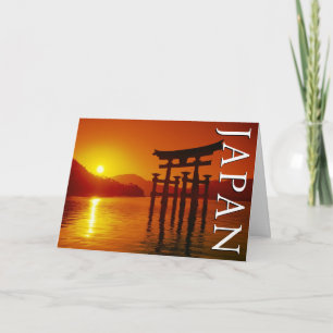 O-Torii Gate, Itsukushima Shrine   Happy Birthday Card