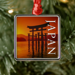 O-Torii Gate, Itsukushima Shrine Miyajima, Japan Metal Ornament