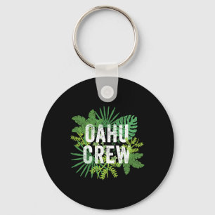 Oahu Crew Hawaii Travel Family Group Hawaiian Vaca Key Ring