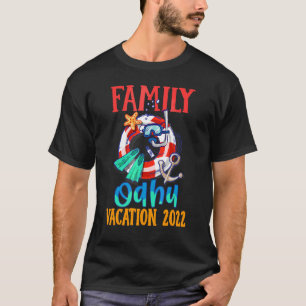 Oahu Hawaii 2022 Hawaiian Matching Family Group Va T-Shirt