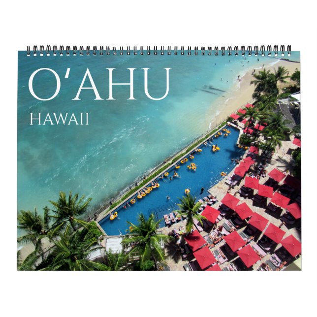 o'ahu hawaii 2026 large calendar (Cover)