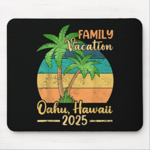 Oahu Hawaii Beach Family Vacation 2025 Summer Mouse Pad