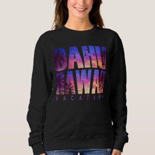 Oahu Hawaii Beach Summer Vacation Matching Family  Sweatshirt