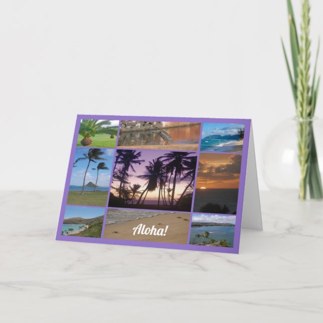 Oahu, Hawaii Card (Front)