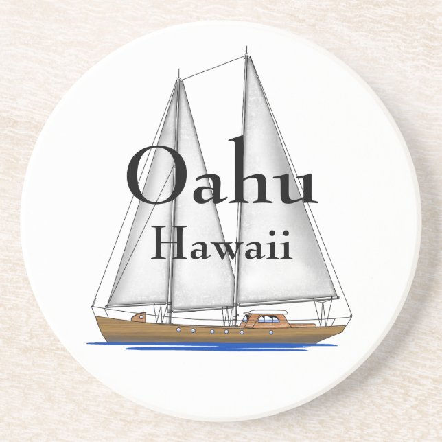 Oahu Hawaii Coaster (Front)