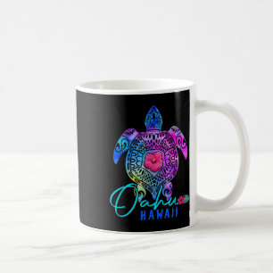 Oahu Hawaii Hawaiian Tie Dye Sea Turtle Vacation S Coffee Mug