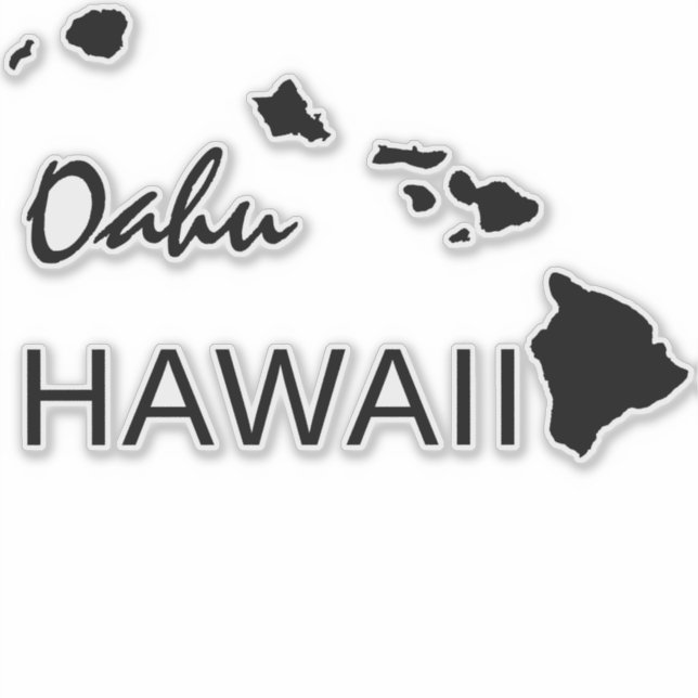 OAHU - HAWAII ISLANDS NEON RAINBOW (Front)