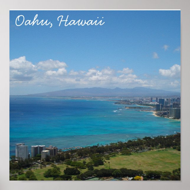 Oahu, Hawaii Poster (Front)