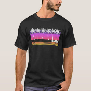 Oahu Hawaii Retro Beach Vintage Sunset 70'S 80'S I T-Shirt