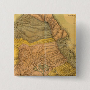 Oahu, Hawaiian Islands 15 Cm Square Badge