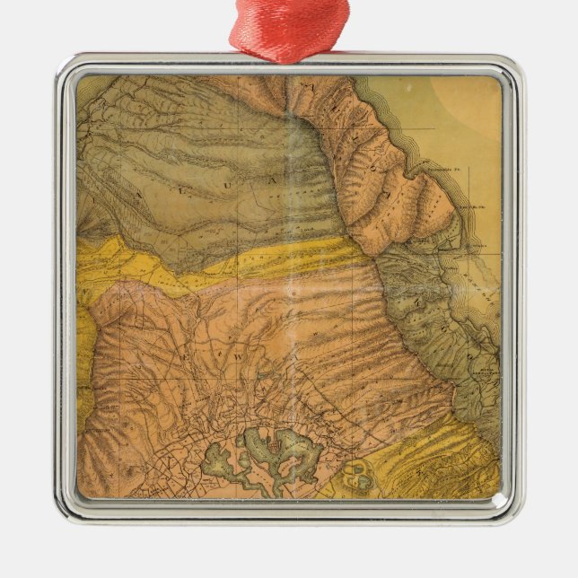 Oahu, Hawaiian Islands Metal Ornament (Front)