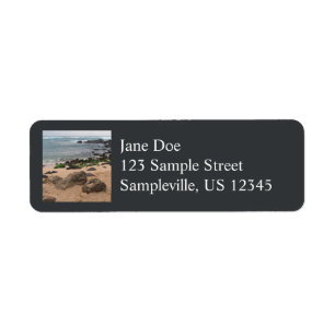 Oahu’s North Shore and Sea Turtle Return Address Label
