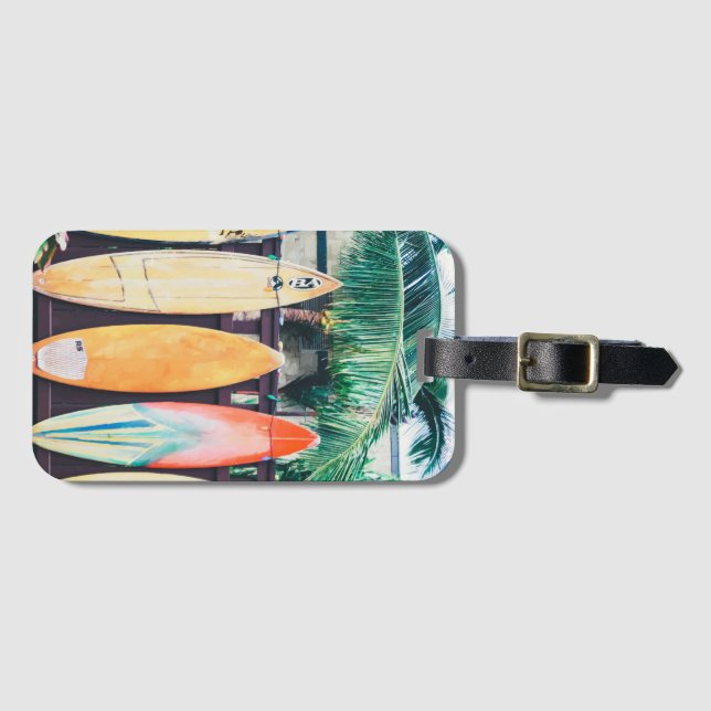 Oahu Surfboards | Luggage Tag (Front Horizontal)