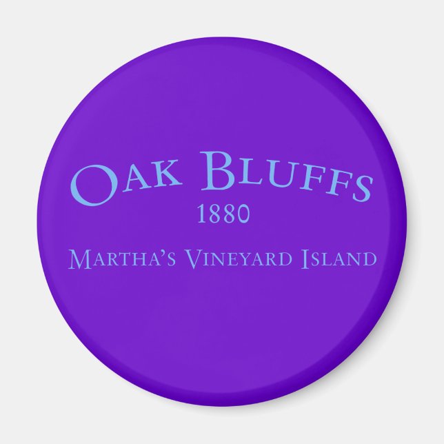 Oak Bluffs Incorporated 1880 Magnet (Front)