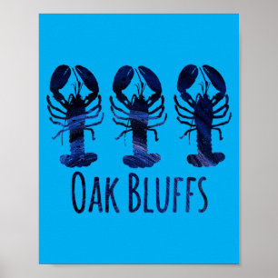Oak Bluffs Loves Lobster Marthas Vineyard Beach Poster