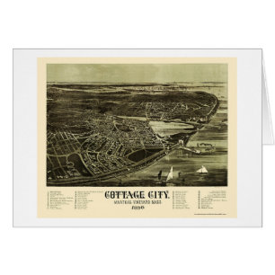 Oak Bluffs, MA Panoramic Map - 1890