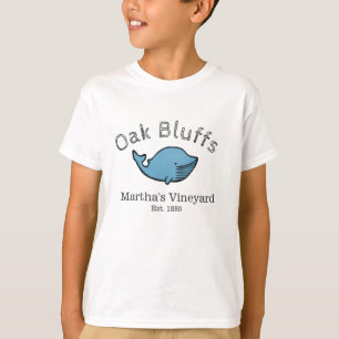 Oak Bluffs, Martha's Vineyard Blue Whale, boy's T-Shirt