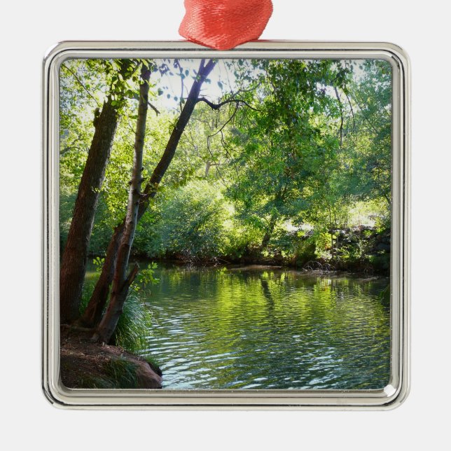 Oak Creek I in Sedona Arizona Nature Photography Metal Ornament (Front)
