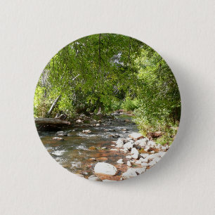 Oak Creek II in Sedona Arizona Nature Photography 6 Cm Round Badge