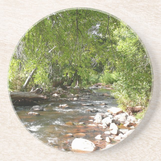 Oak Creek II in Sedona Arizona Nature Photography Coaster (Front)