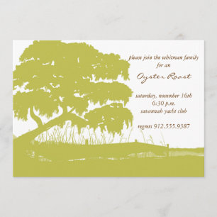 Oak Draped with Spanish Moss by the Marsh Invite