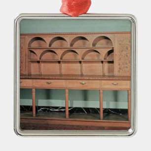 Oak Dresser Metal Tree Decoration