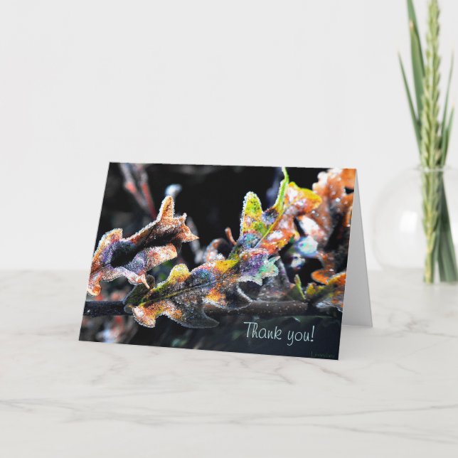 Oak Fairy Frosting Thank You Card (Front)