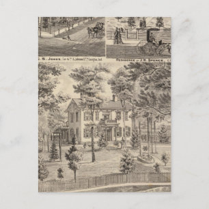 Oak Grove Farm residence of George Nebeker Postcard