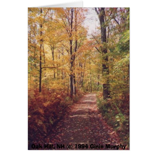 "Oak Hill in the Fall, Loudon, NH" Card