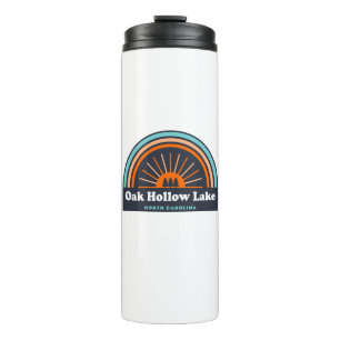 Oak Hollow Lake North Carolina Rainbow Thermal Tumbler