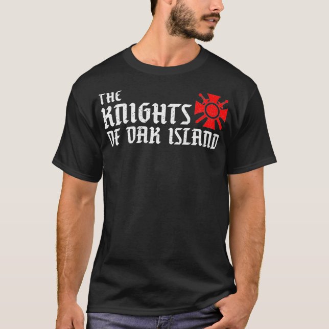 Oak Island Knights Of Templar Treasure Hunting T-Shirt (Front)