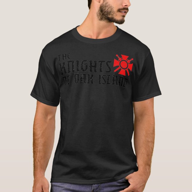 Oak Island Knights Of Templar Treasure Hunting T-Shirt (Front)