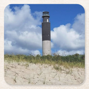 Oak Island LIghthouse Coaster